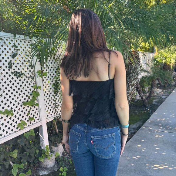 y2k ruffled babydoll tank top - Picture 8 of 8